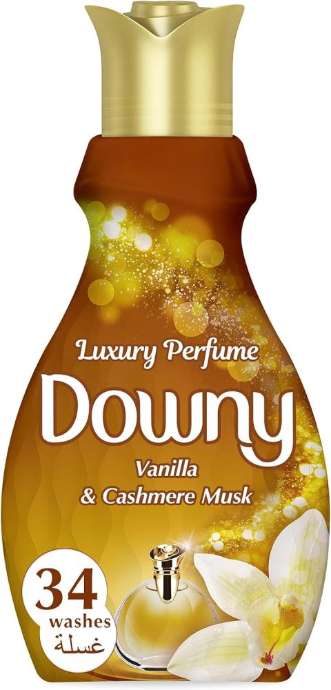 Downy, Fabric softener, Luxury perfume collection concentrate, Vanilla and cashmere musk, Feel luxurious, 46.66 fl. oz. (1.38 litre) comfort fabric softener ultimate care concentrated iris