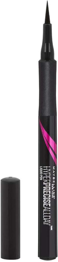 Maybelline New York, Liquid eyeliner, Hyper precise all day, Long-lasting, Intense colour, No smudge and no fading, Black, 1 ml character fabulous liquid eyeliner black 3 7 ml c601