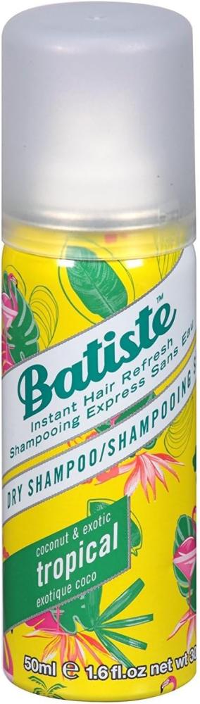 Batiste, Dry shampoo, Instant hair refresh, Tropical, 1.6 fl. oz. (50 ml) batiste dry shampoo instant hair refresh floral and flirty blush 1 6 fl oz 50 ml