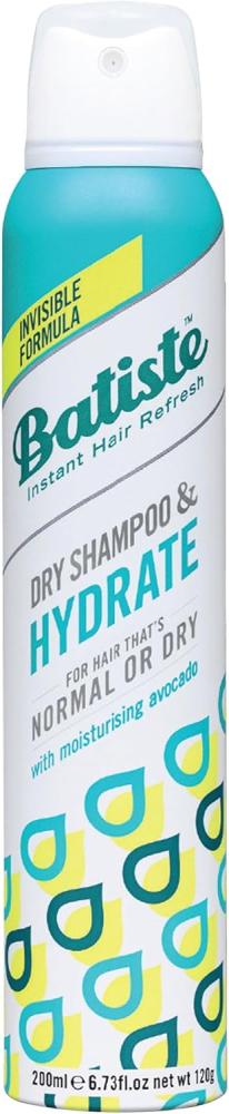 Batiste, Dry shampoo, Instant hair refresh, Hydrate, 6.73 fl. oz. (200 ml) batiste dry shampoo instant hair refresh volume 6 73 fl oz 200 ml