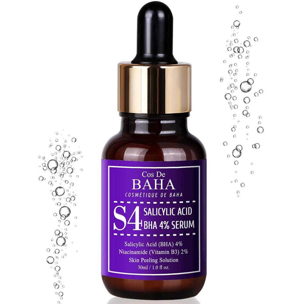 Cos de baha Salicylic Acid 4% Serum - 1oz (30ml) 30ml salicylic acid 2% solution removes acne face serum care moisturizing essence face fade shrinks spot brighten skin pore z4n0
