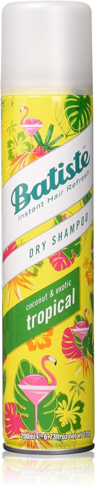 Batiste, Dry shampoo, Instant hair refresh, Tropical, 6.73 fl. oz. (200 ml) maui moisture shampoo for dry hair coconut aloe vera 13 fl oz 385 ml