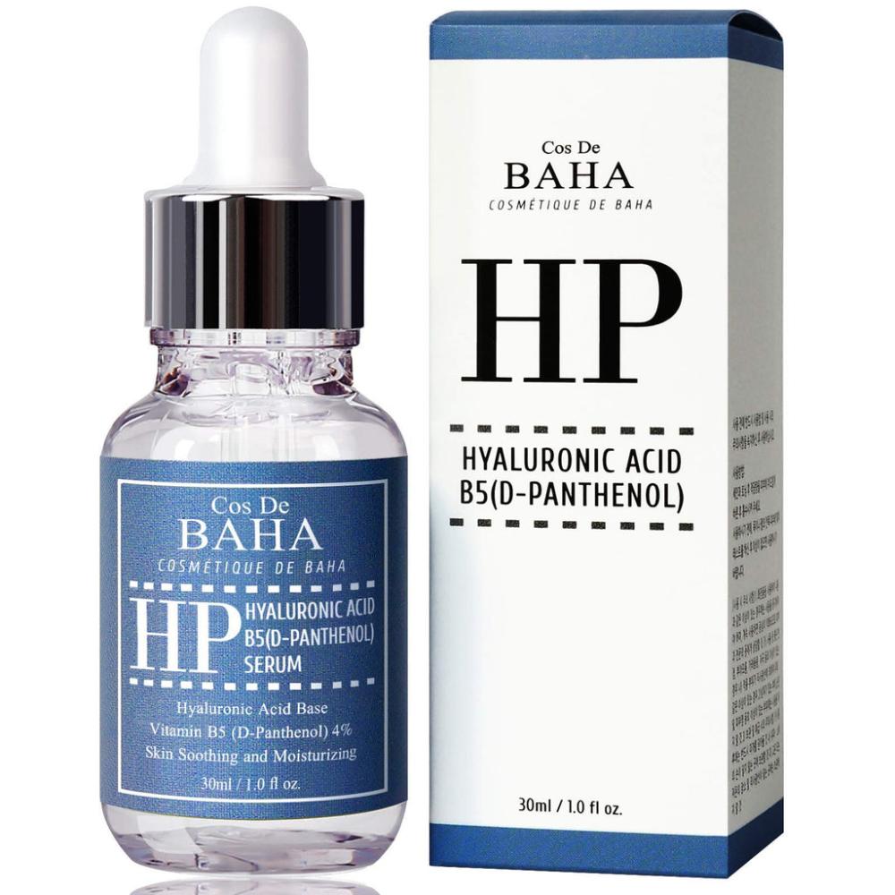 Cos de baha Hyaluronic+B5 Serum - 1oz (30ml) pure hyaluronic acid and vitamin b5 serum anti wrinkle and firming the face tightens hydrates moisturizes and brighten the skin 30 ml