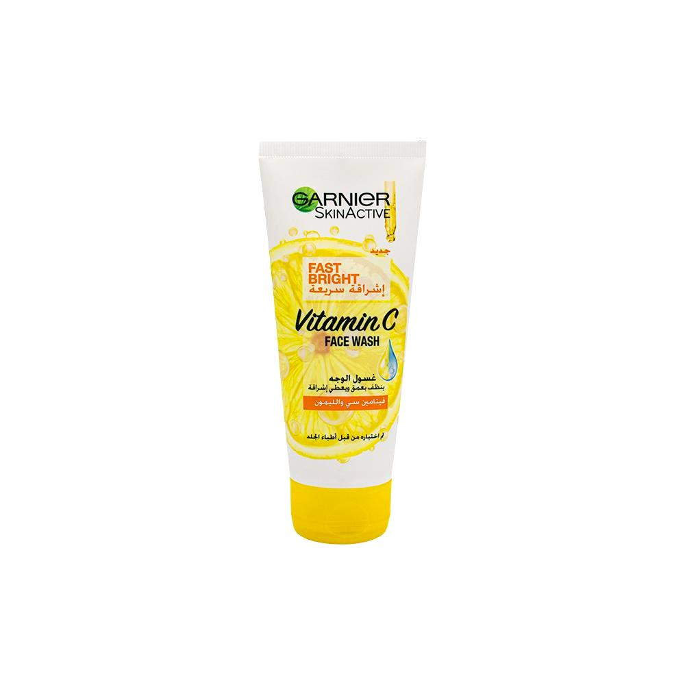 Garnier / Face wash, Vitamin C, Pure lemon essence, 100 ml 40g vitamin c facial cleanser clean deeply acne oil control pore shrinkage firming skin care facial cleansing