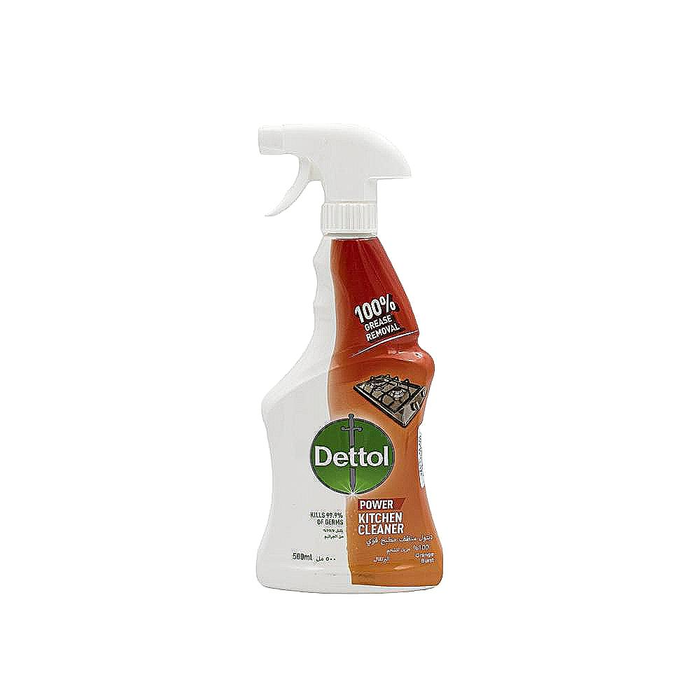 Dettol / Power kitchen cleaner, Spray bottle, 500 ml jif kitchen spray cleaner orange and lemon 500 ml