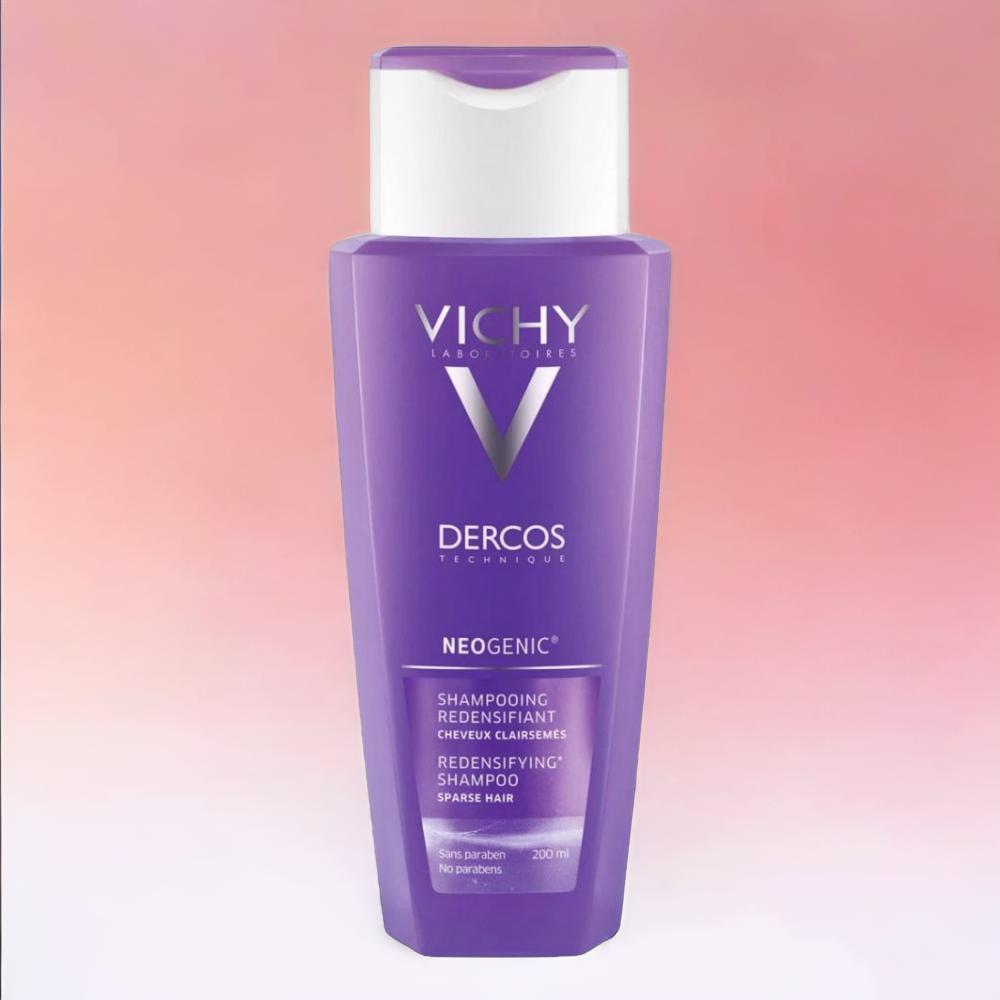 Vichy \/ Shampoo, Dercos, Neogenic, Redensifying, Sparse hair, 6.76 fl. oz (200 ml) enercos shampoo bio seal hair growth and anti hair loss 7 04 fl oz 200 ml