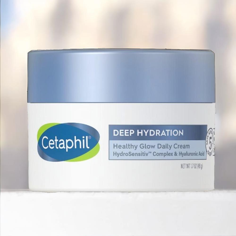 Cetaphil / Cream, Deep hydration, Daily, 1.7 oz (48 g) facial moisturzing cream shrink pores hyaluronic acid face essence anti aging whitening wrinkle remover face cream skin care