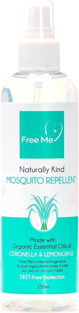 Free Me, Mosquito repellent spray, Naturally kind, DEET-free protection, Organic essential oils of citronella and lemongrass, 8.5 fl. oz.(250 ml) mosquito repellent anti itch wormwood ointment repel mosquitos