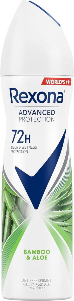 цена Rexona, Antiperspirant for women, Deodorant spray, 72 hour sweat and odor protection, Bamboo and aloe, with MotionSense technology, 5.07 fl. oz.(150 m