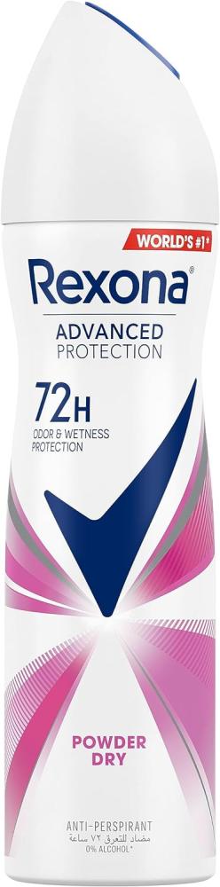 цена Rexona, Antiperspirant for women, Deodorant spray, 72 hour sweat odor protection, Powder dry, with MotionSense technology, 5.07 fl. oz. (150 ml)