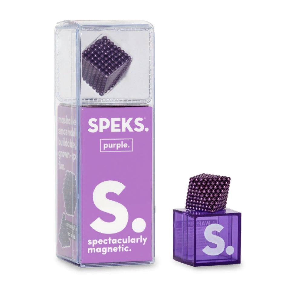 Speks Solid Purple Magnet stress relief toy portable anti anxiety toy led light creative keyboard switch fidget toy stress relief toy for adults