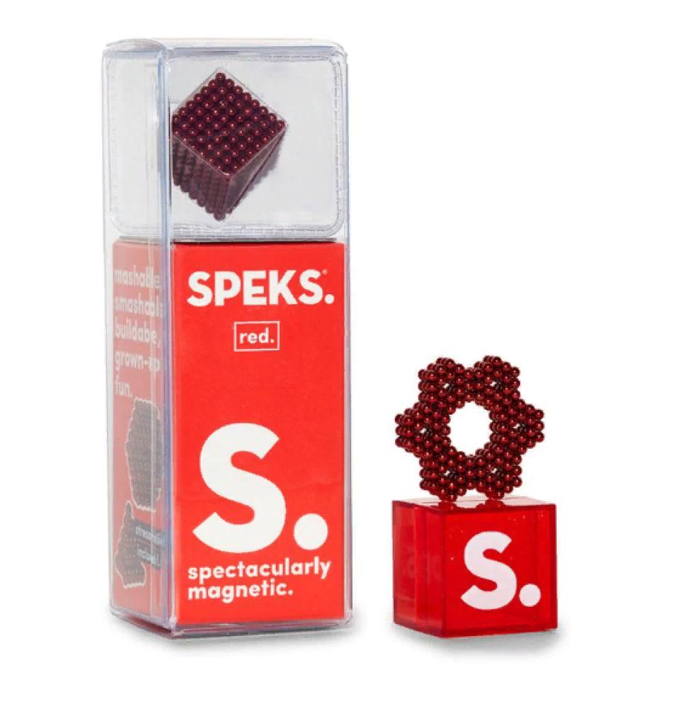 Speks Solid Red Magnet stress relief toy portable anti anxiety toy led light creative keyboard switch fidget toy stress relief toy for adults