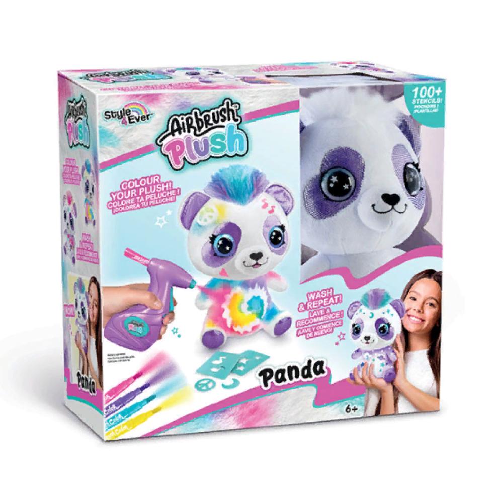 Airbrush Plush - Panda 25cm caylus plush toy cute cartoon figure plush doll game character plush toys kawaii gift toy for children birthday gifts