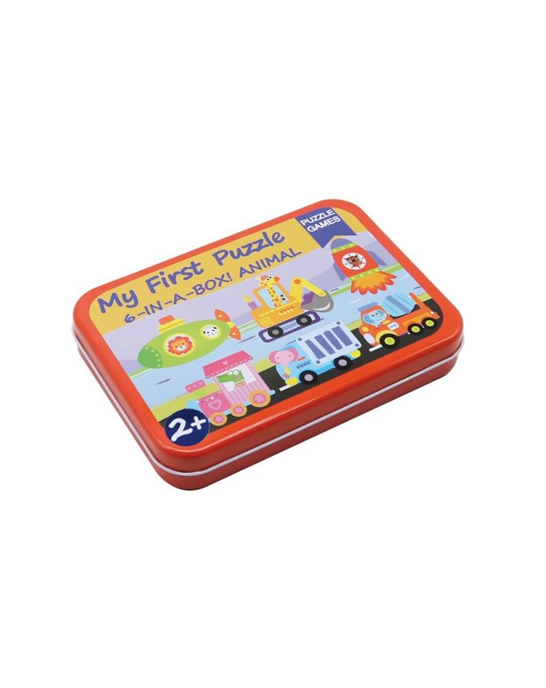 Andreu Toys - My First Puzzle 6 In A Box Vehicles штаны zara kids label and seam details светло серый