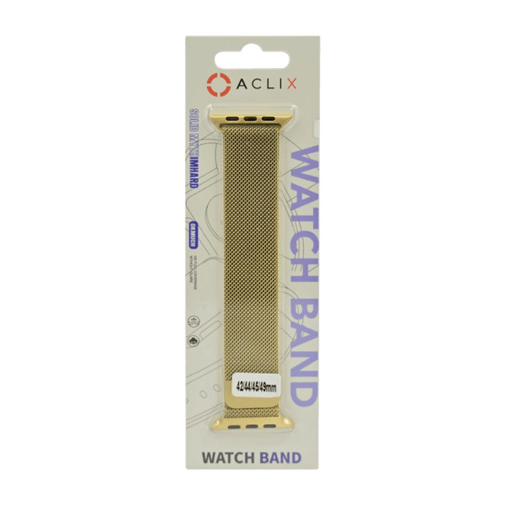 m watch strap metal 44 mm gold M-Watch Strap Metal 44 mm Gold