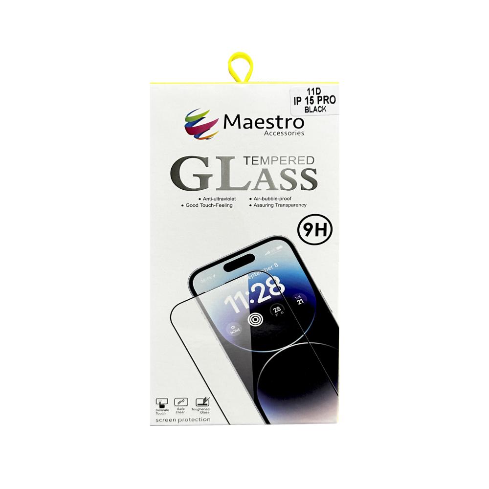 цена Maestro Tempered Glass Protecter Iphone 15 Pro