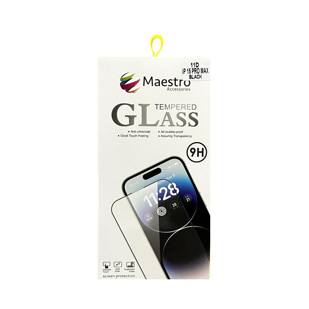 цена Maestro Tempered Glass Protecter Iphone 15 Pro Pro Max