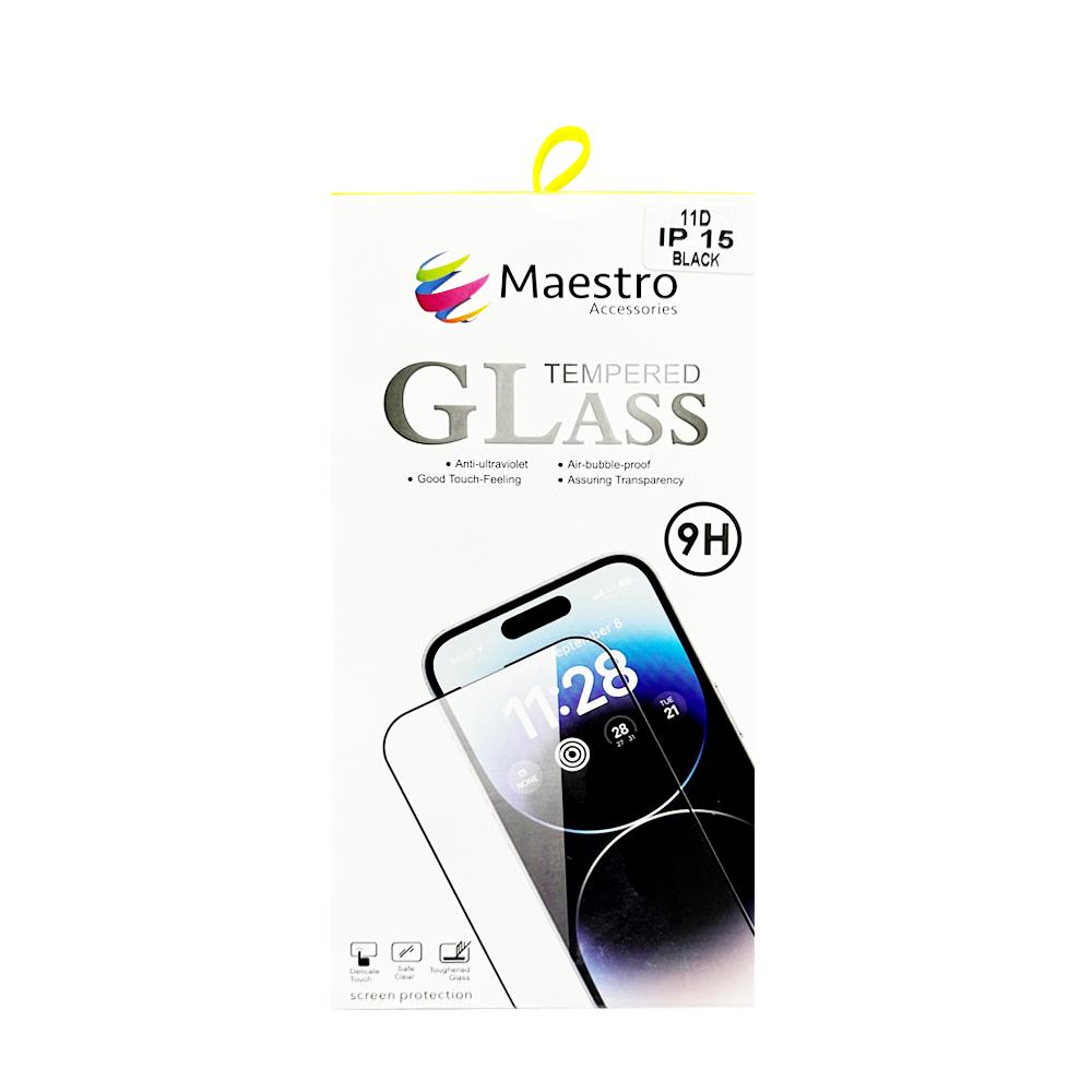 цена Maestro Tempered Glass Protecter Iphone 15