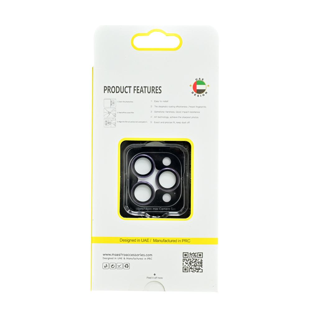 цена Maestro Anti Glare Lens Protector Iphone 14 PRO or 14 PRO MAX Deep Purple