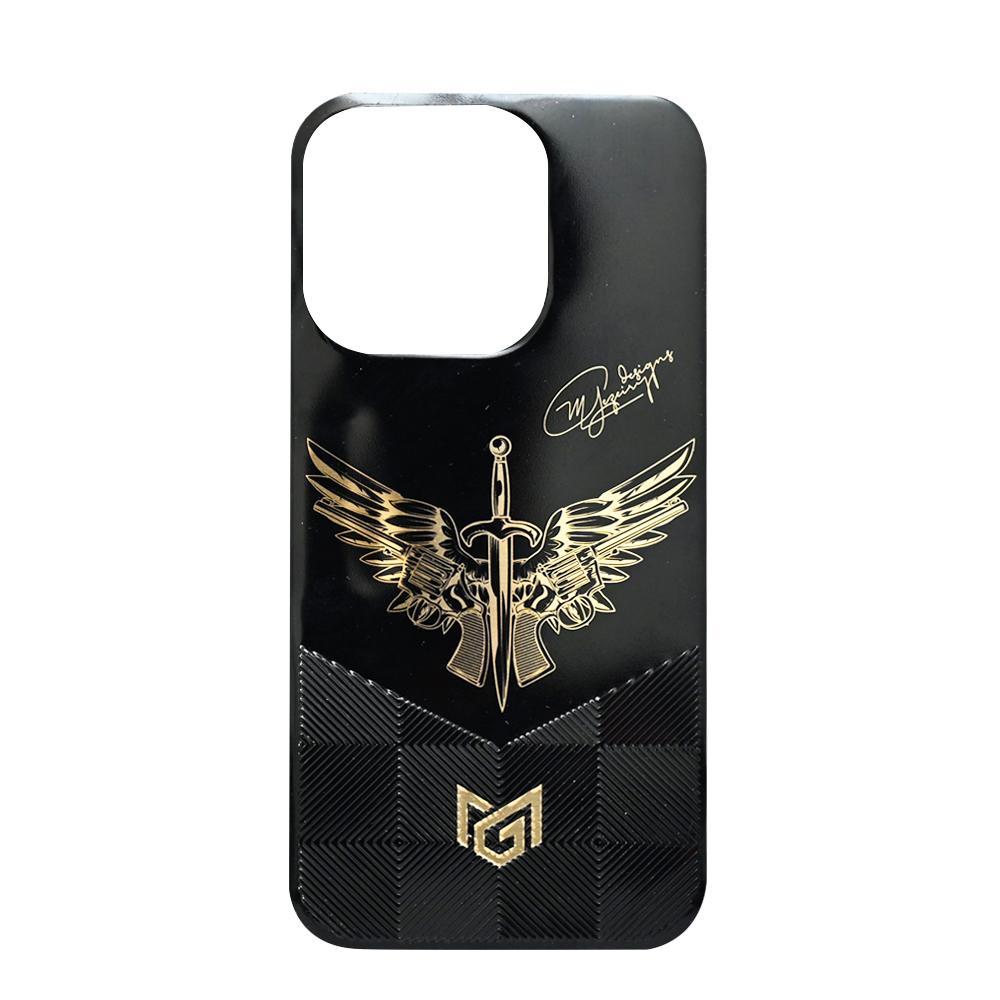 Mg Designs Back Sticker Iphone 14 Pro Wing Black