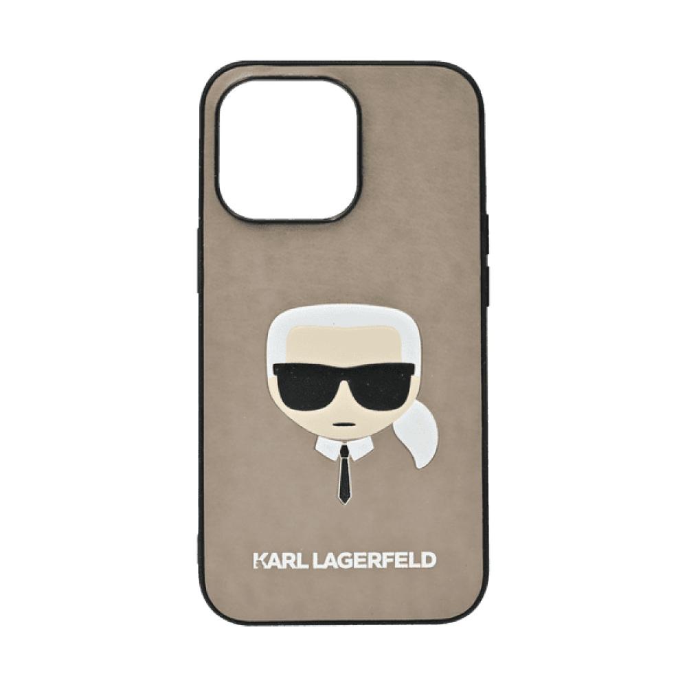 Karl Lagerfeld Sakh Leather Case Iphone 13 Pro Grey ferrari genuine leather hard case with debossed stripes iphone 13 pro red