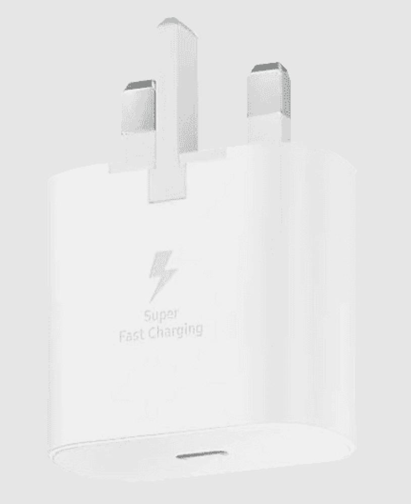 SAMSUNG HOME CHARGER TYPE - C TO TYPE - C 25W WHITE samsung home charger type c to type c 25w white