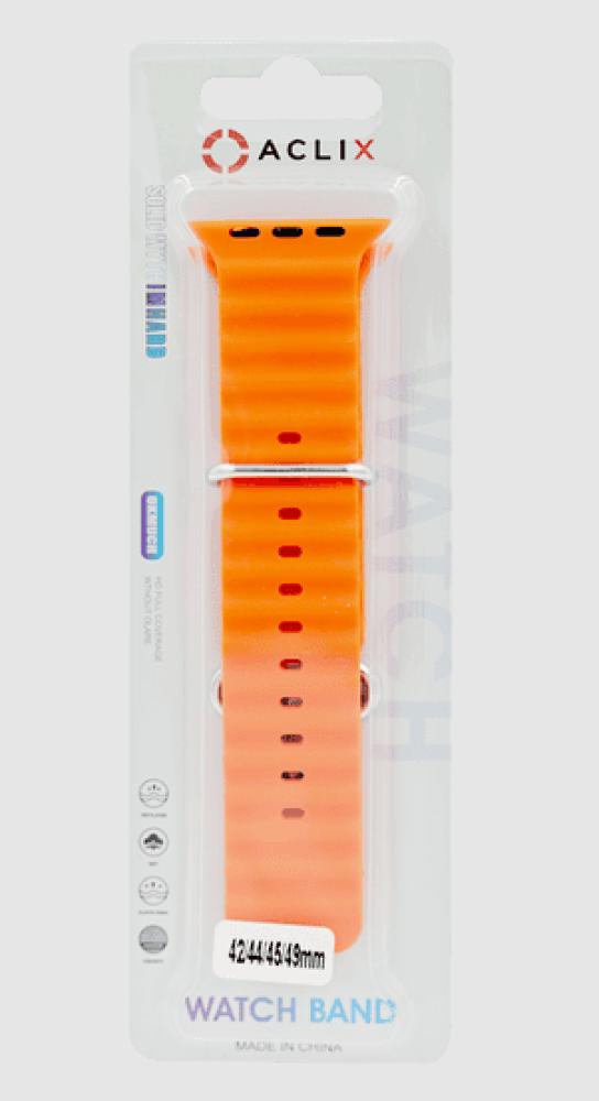WATCH STRAP S SERIES 44 45 49 MM ORANGE flower initials heart rings for men bulky heavy stamp women band stainless steel letters custom jewelry gift