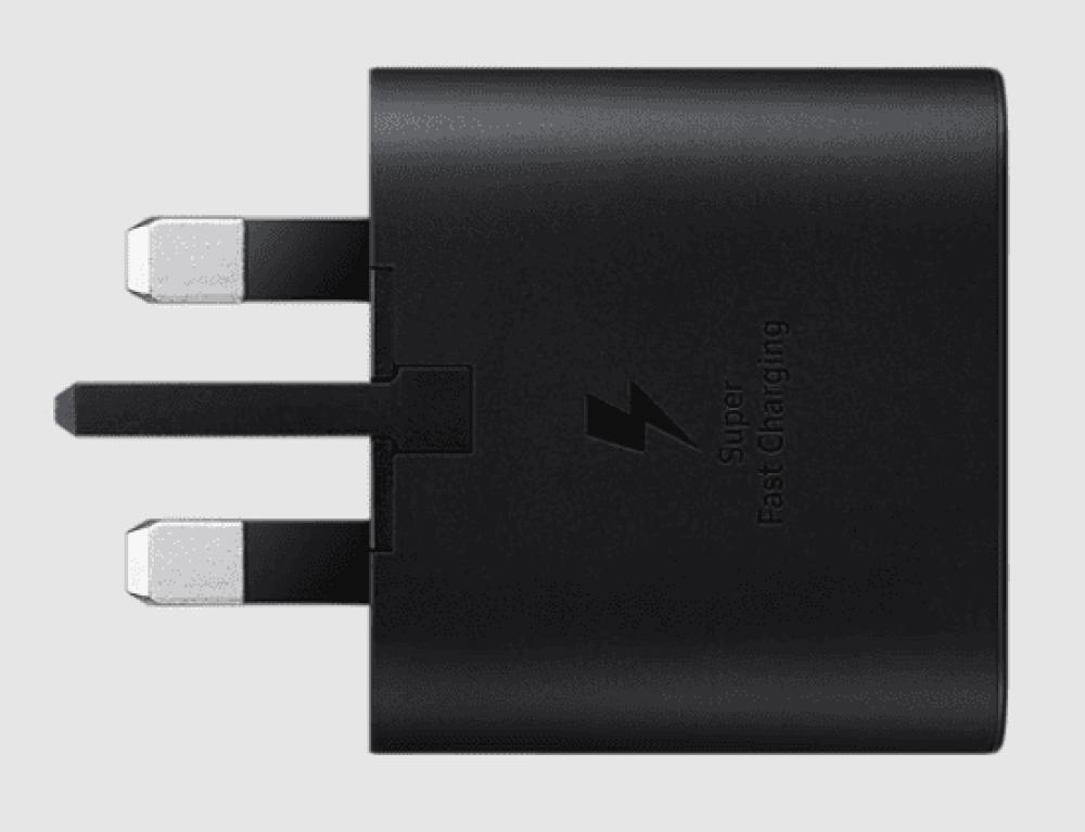 nyork universal single port adapter uk wall charger with usb c to lightning charge cable white hc601 SAMSUNG 25W PD ADAPTER BLACK
