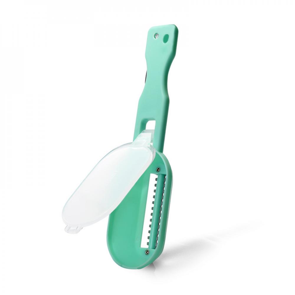 Fissman Moon Shaped Fish Scaler Knife with Container Green 20cm fissman moon shaped fish scaler knife with container green 20cm