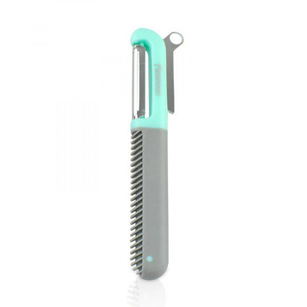 fissman magnetic bar for knife storage black grey 33cm Fissman Peeler Kitchen Knife P Shape Mint Green\/Grey 16x5cm