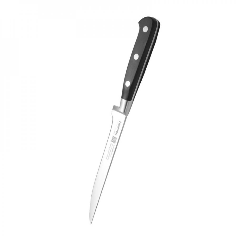 Fissman Boning Knife 6inch Kitakami Series Non Stick Black/Silver (15 cm) fissman demi chef non stick ham slicer knife silver black 15cm