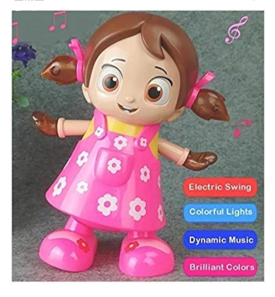 цена Cuddle Tots Musical Dance Girl Dora Doll Toy for Girls
