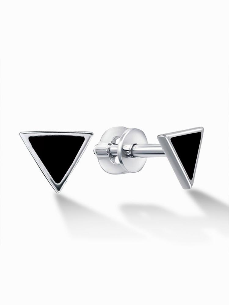 Earring Pussa Triangle Black