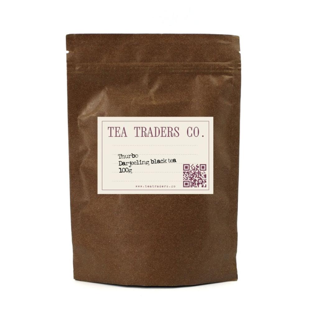 Darjeeling Black Tea with a Thurbo Flavour - 100g Loose Leaf peach oolong chinese green tea with a sweet and fruity flavour 100g loose leaf