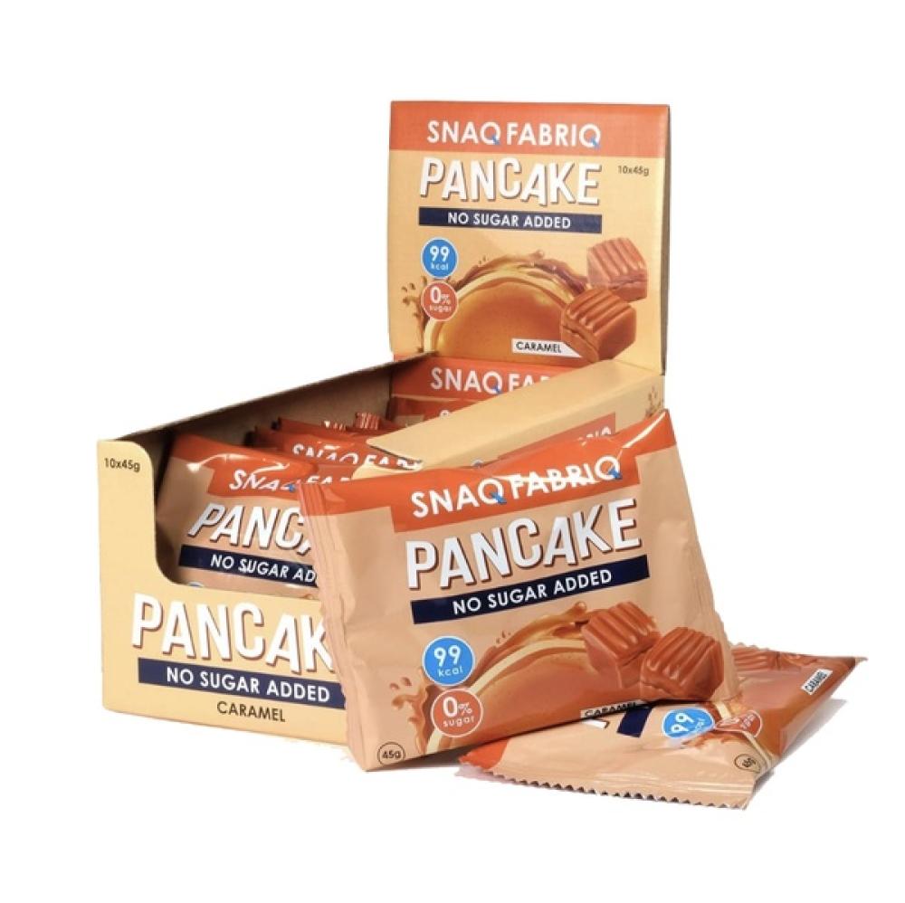 Snaq Fabriq Pancake With Soft Caramel 10 x 45g snaq fabriq qwikler sugar free bar with nut praline 35g