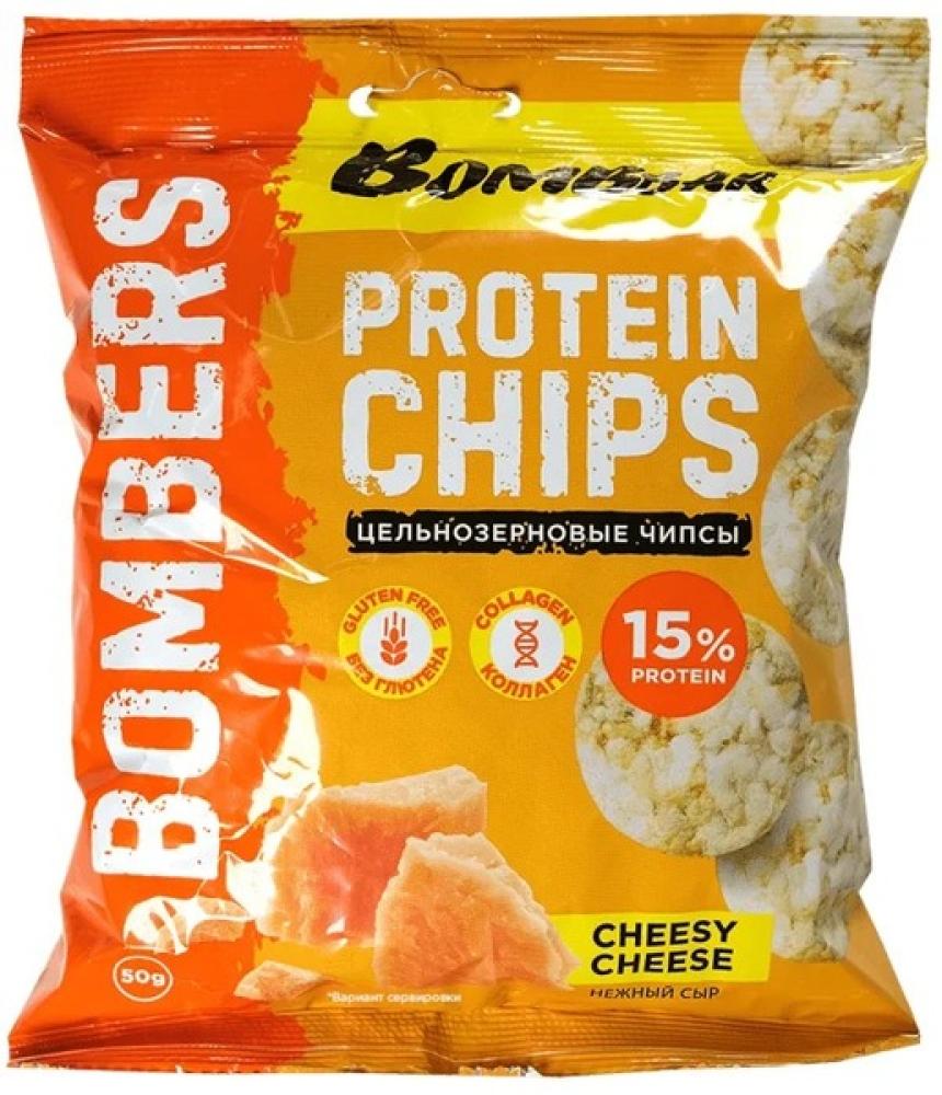 Bombbar Whole Grain Protein Chips Delicate Cheese 50g