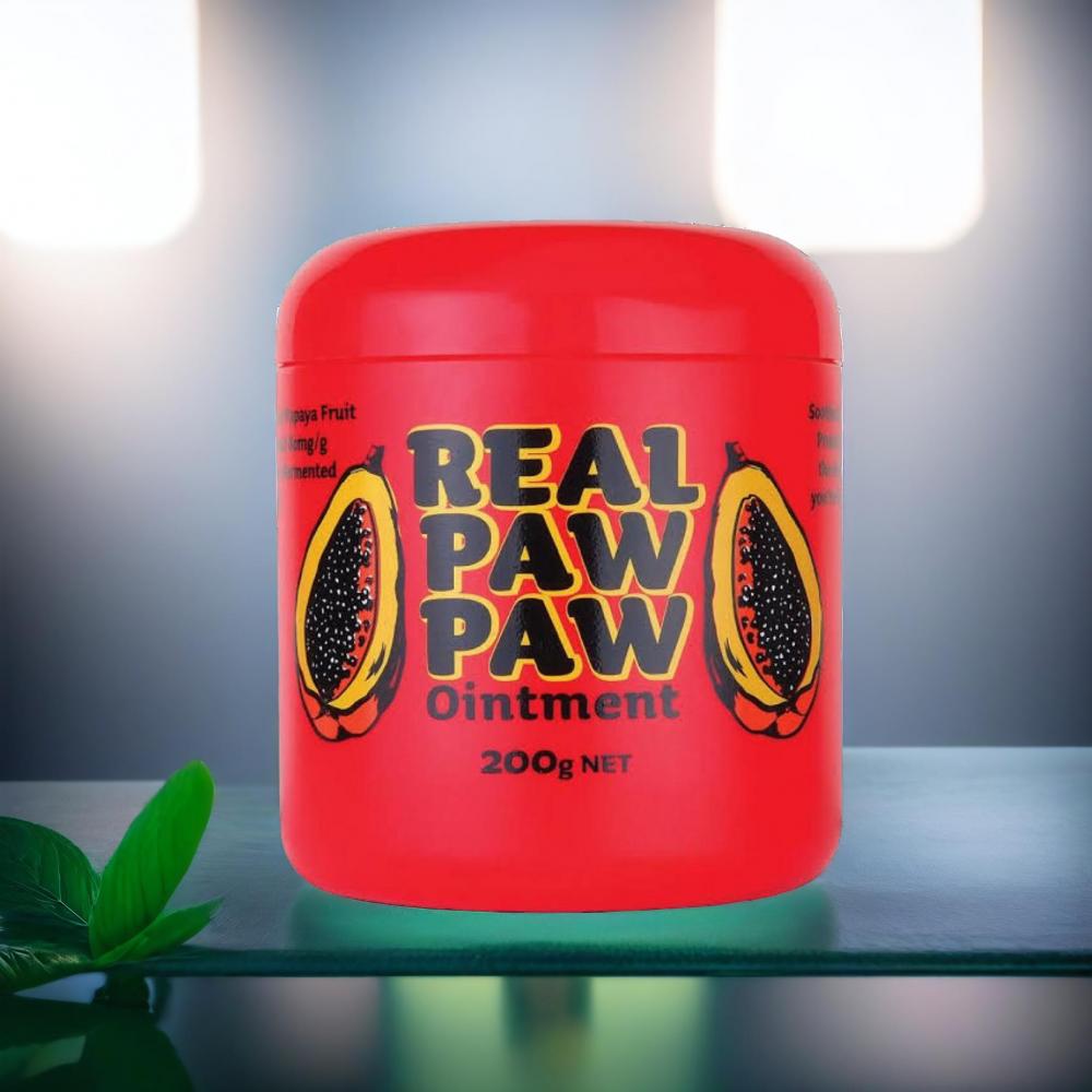 Real Papaw - With Antibacterial Burns, Cuts and Open Wounds, Nappy Rash, Mosquito Bites, Sports Injuries - 200g tendon grass antibacterial oil topical oil pain relief rheumatoid arthritis pain relief oil relief joint and back pain 25ml