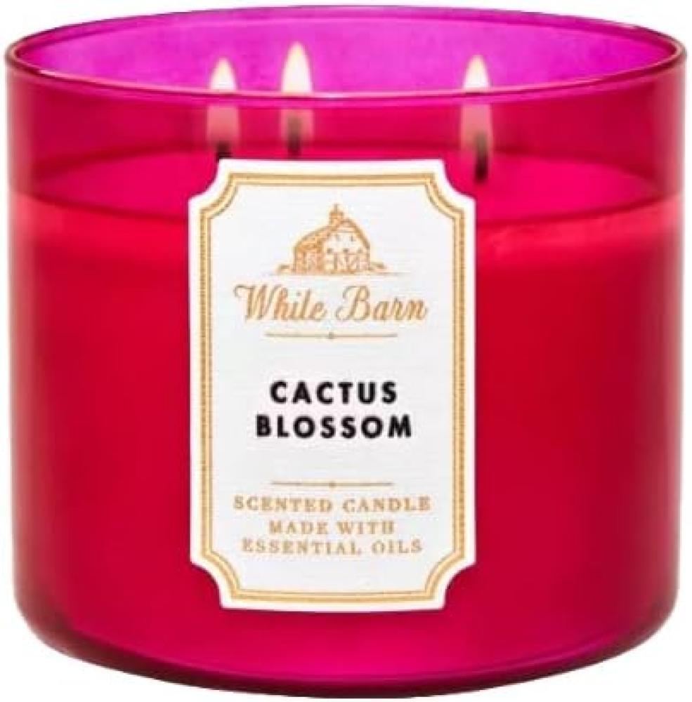 Bath and Body Works - CACTUS BLOSSOM - 3 Wick - Scented Candle - 411g bath and body works white barn first frost 3 wick scented candle 411g