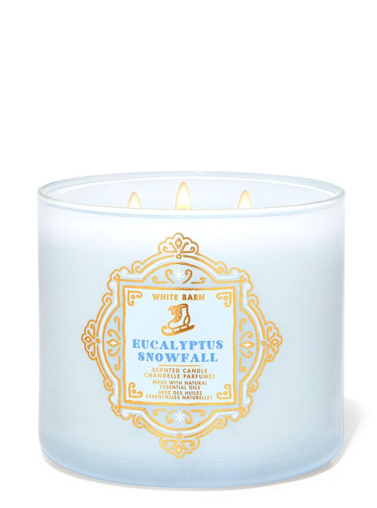 Bath And Body Works - White Barn - Eucalyptus Snowfall - 3 Wick Scented Candle 411g