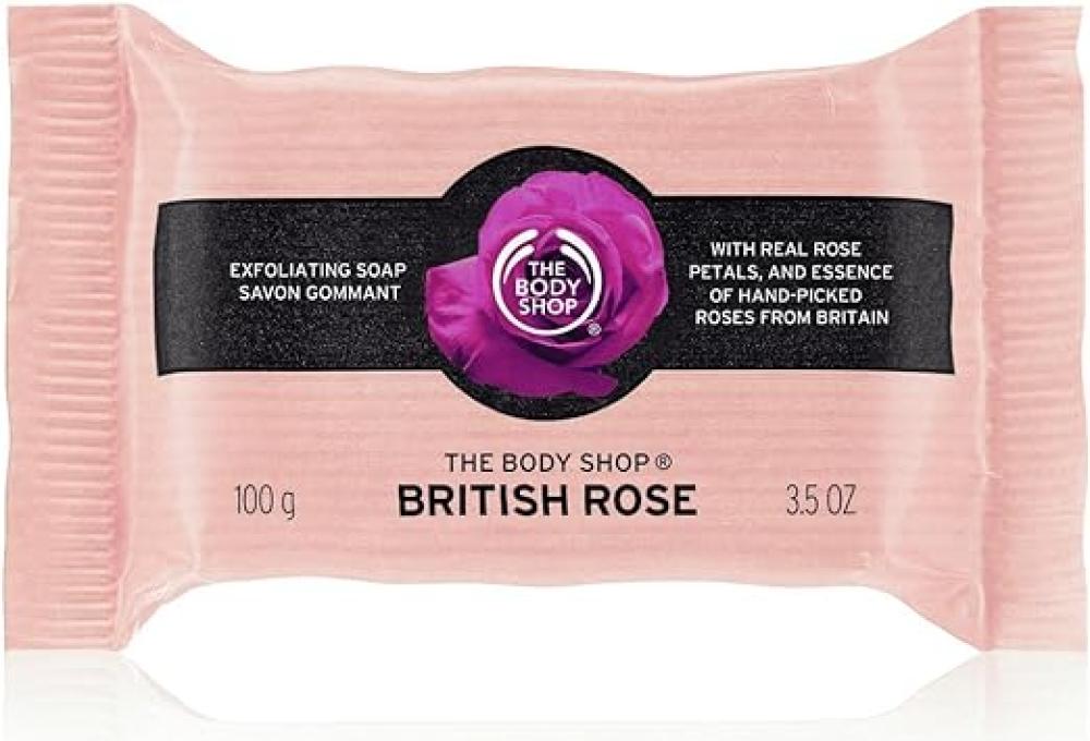 The Body Shop British Rose Exfoliating Soap rose shaped soap decoration rose petals bath plant essential oil rose soap wedding day valentine’s day gift