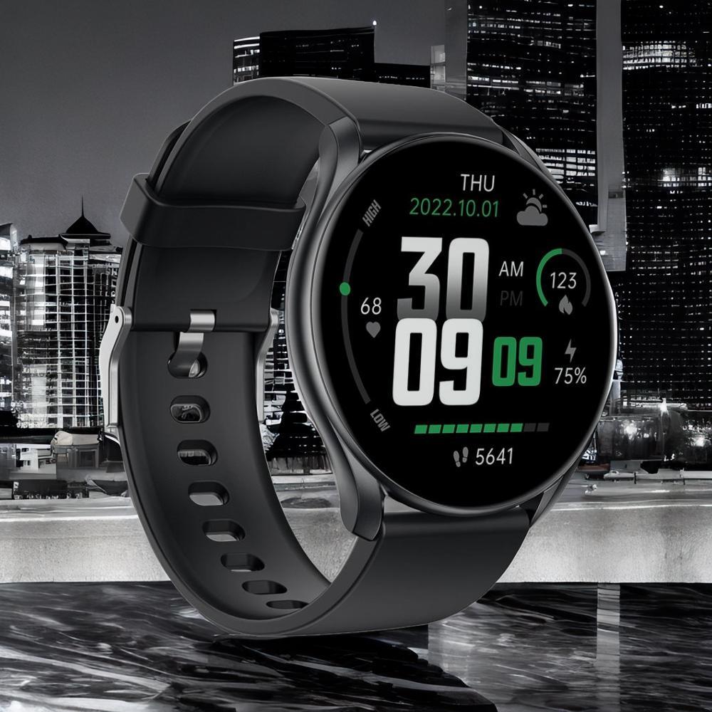 smart watch for men women 1 69 inch mega screen 100 sports modes 100 watch faces heart rate blood oxygen and blood pressure life waterproof level b GStorm GTR1 smart watch with round display 100 sports tracking Heart rate and blood oxygen monitor More than 100 Watch faces Life waterproof level Blu