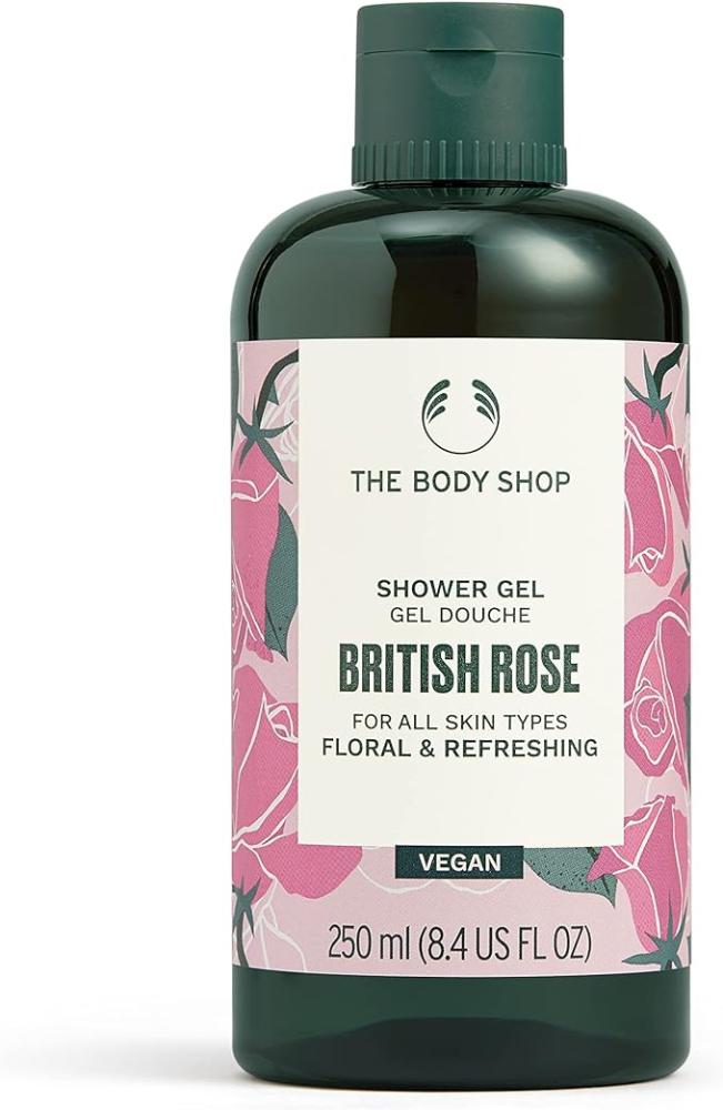 The Body Shop British Rose Shower Gel For Women, 250 ml цена и фото