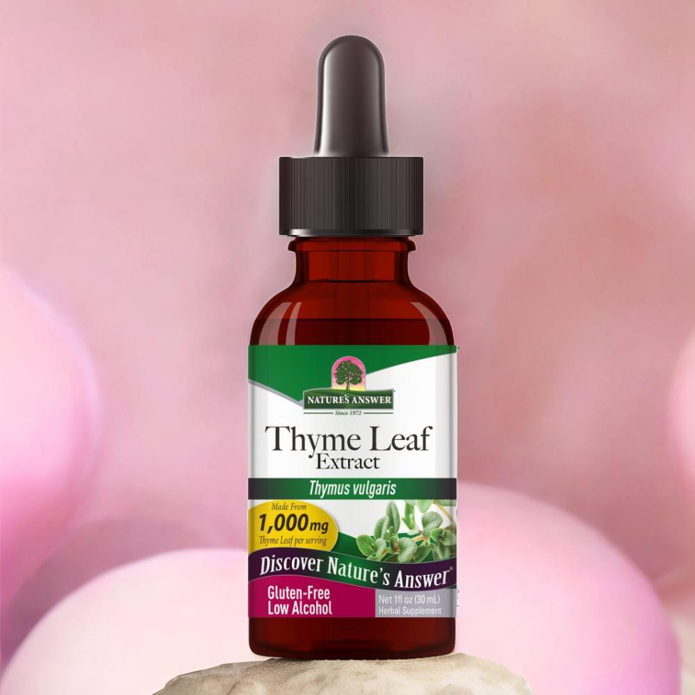 NATURE'S ANSWER THYME DROP 30ML aksu vital extract flintstone root juice 500 ml liquid pure natural strong quality nutritious healthy useful special valuable