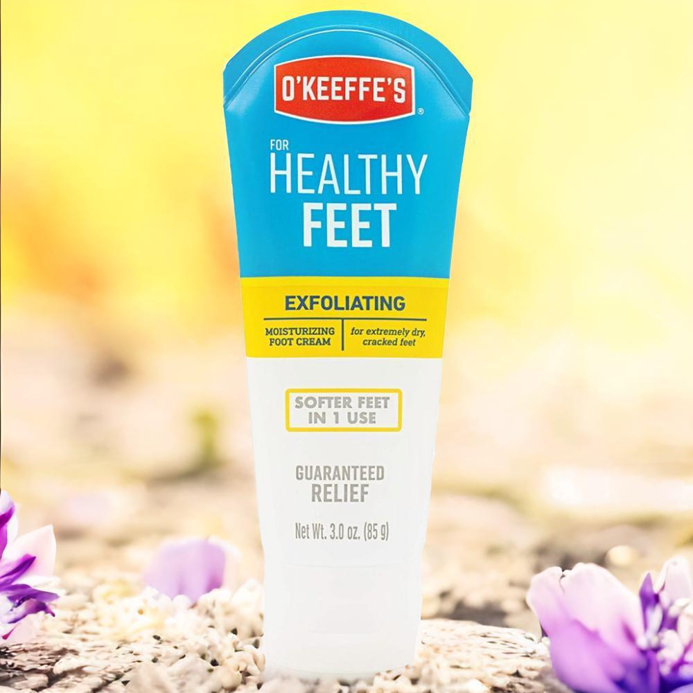O'keeffe's Healthy Feet Exfoliating Cream Tube 85g exfoliating hand mask spa gloves nourish dry
