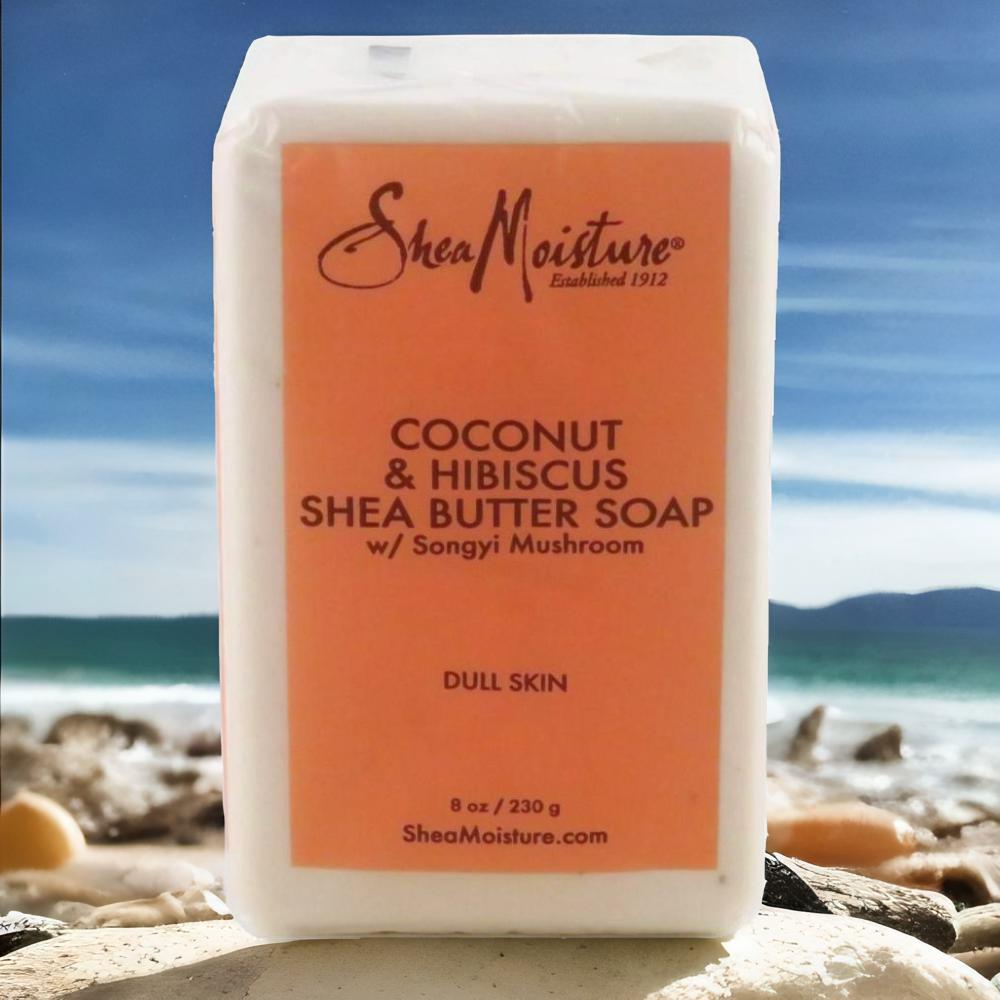 proraso sandalwood oil and shea butter Shea Moisture Coconut \& Hibiscus Shea Butter Soap 230g
