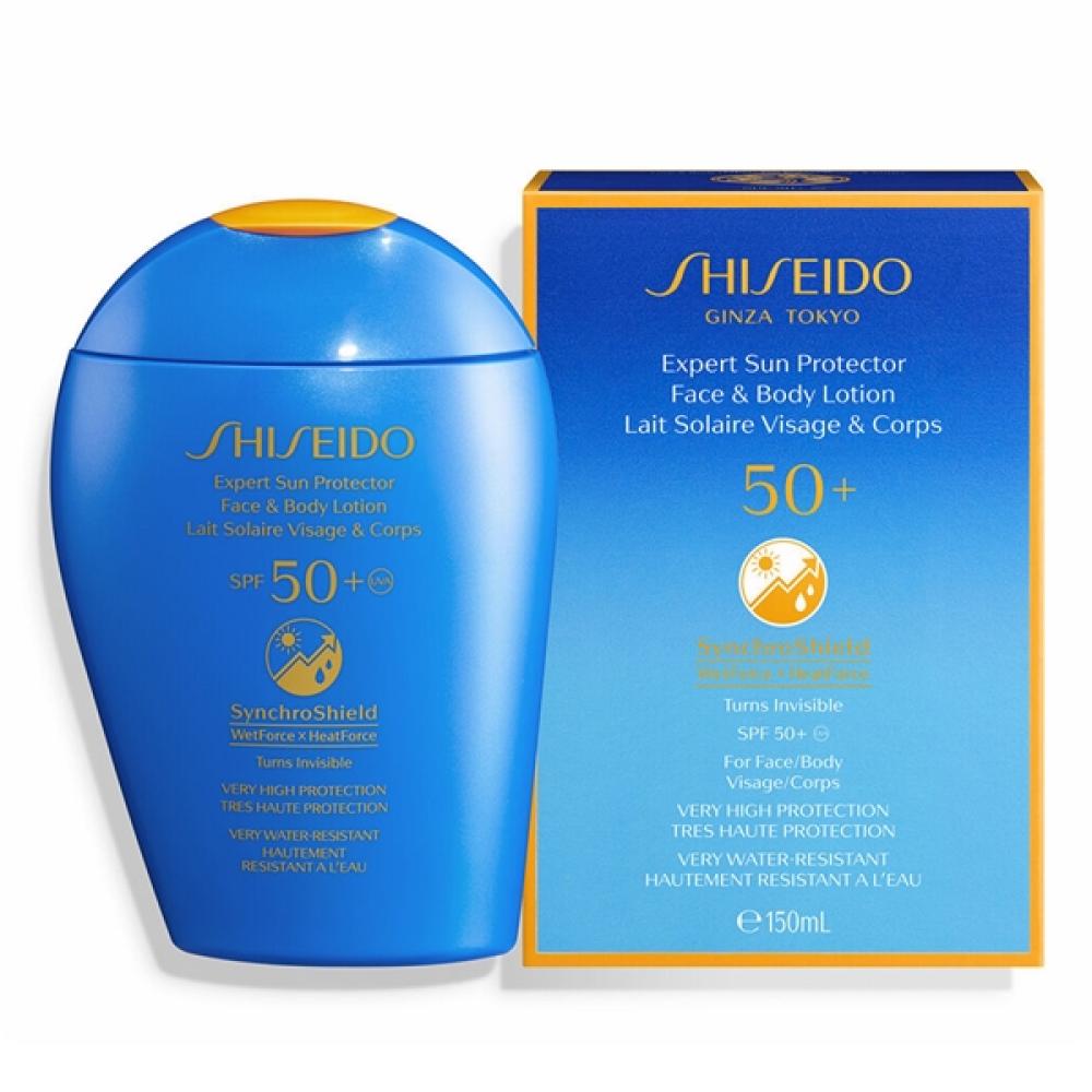 SHISEIDO Expert Sun Protection Face and Body Sunscreen Lotion SPF50+ women outdoor sunscreen cotton