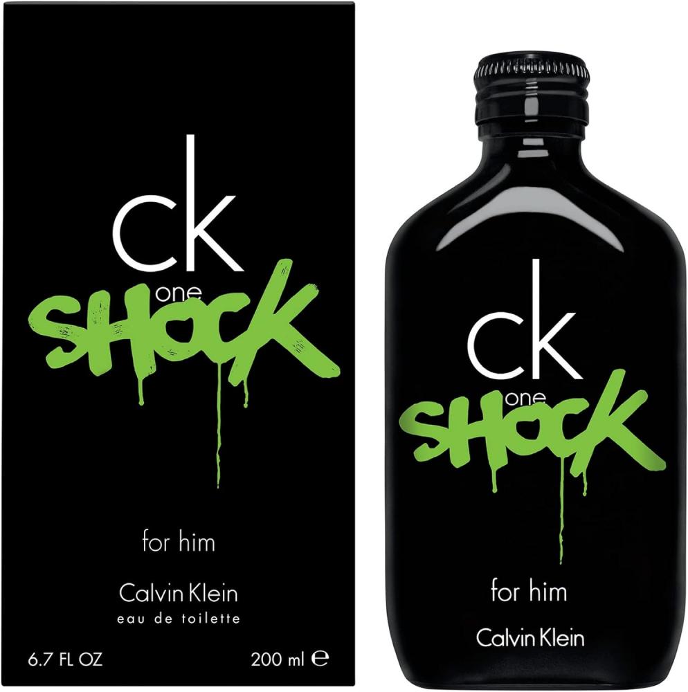 Calvin Klein CK One Shock For Him Eau De Toilette, 200 ml men s 2021 spring and autumn new style korean version of the trend of solid color men s jacket tooling long sleeved shirt men