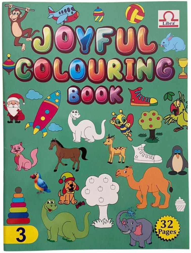 3 Colouring Books and colouring Pencils 24 pcs