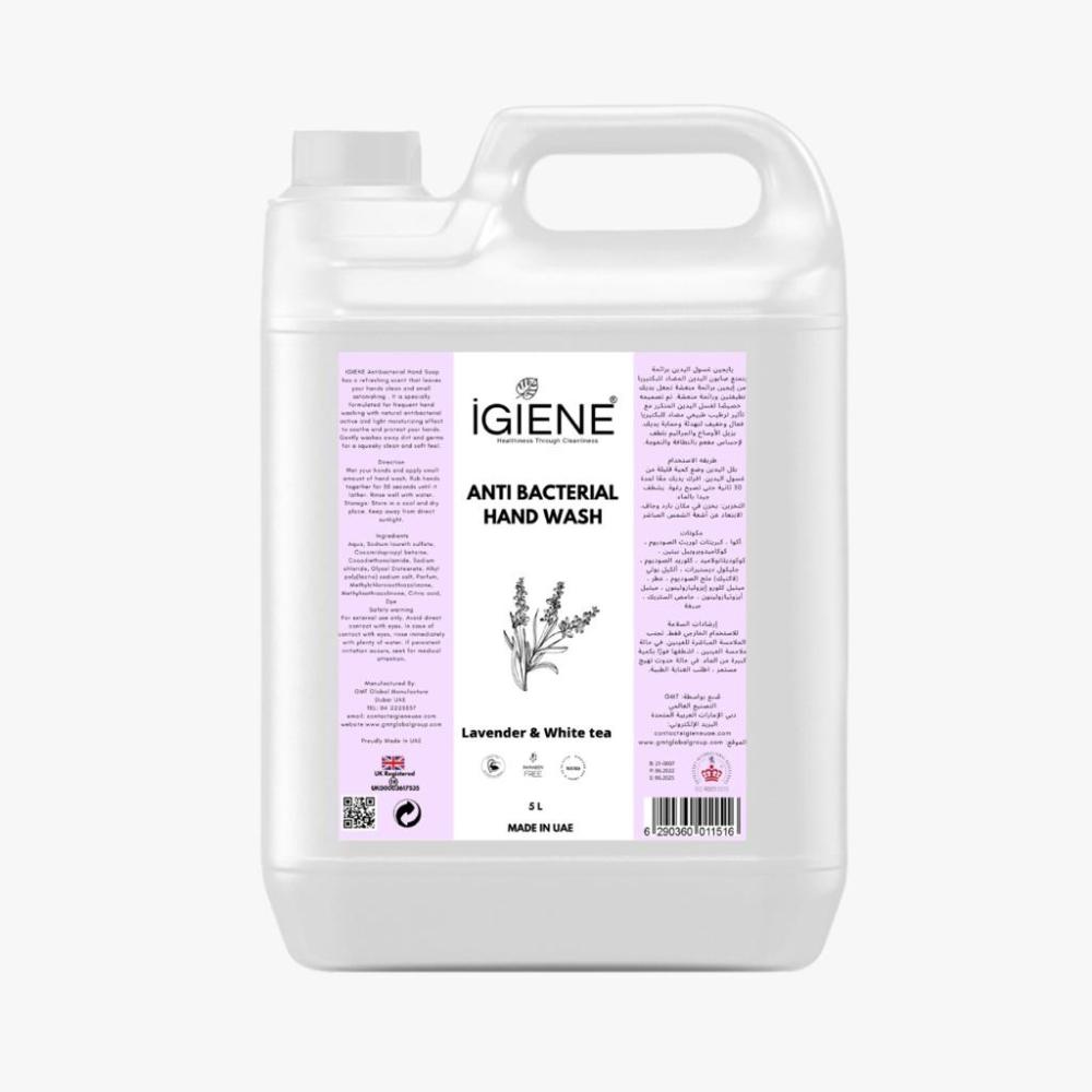 IGIENE Antibacterial Hand Wash - Lavender White Tea 5L igiene hand sanitizer gel 5l