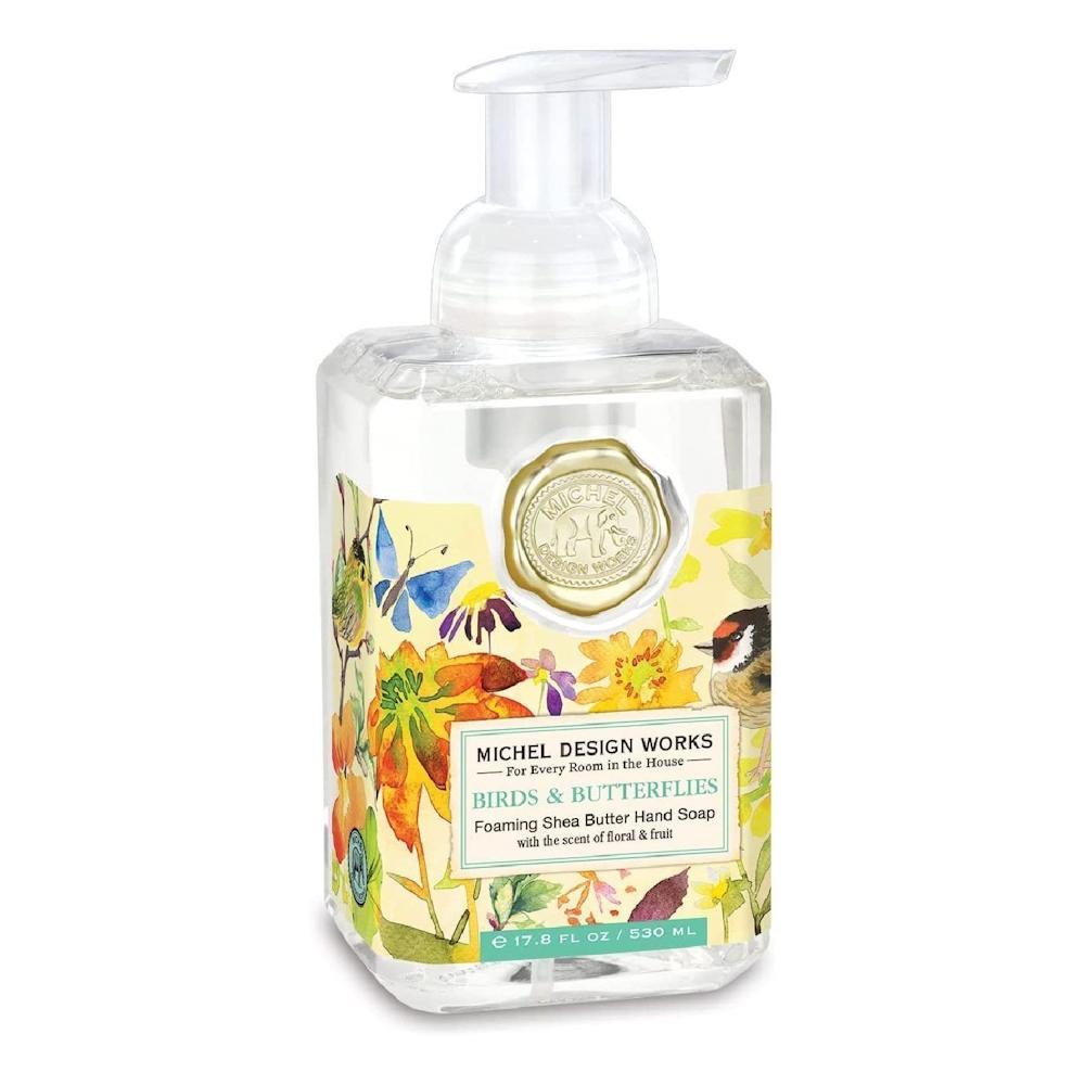 Michel Design Works Birds and Butterflies Foaming Soap, 530 ml michel design works peony boxed single soaps